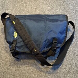 Timbuk2 Classic Medium Messenger Laptop Courier Bag Blue / Black Made In USA